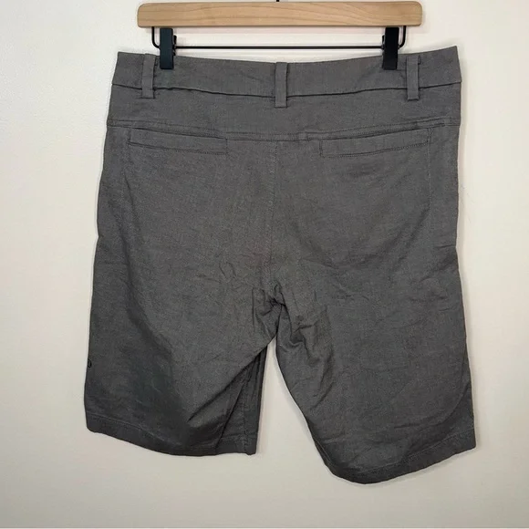 Lululemon The Works Short Quick Oxford Men's 32 Shorts Gray Golf Casual Spring - Picture 4 of 7